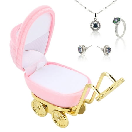 Pink Baby Carriage Ring/Pendant Box